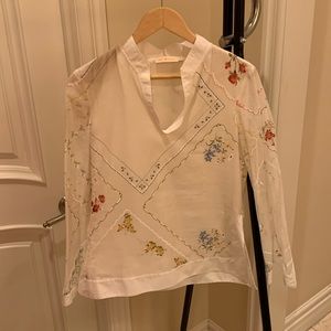 New without tags long sleeve Tory Burch top size S